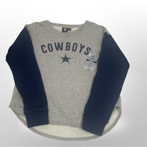 NFL Womens Cowboys Long Sleeve Sequin Sweater‎ New With Tags Size Large